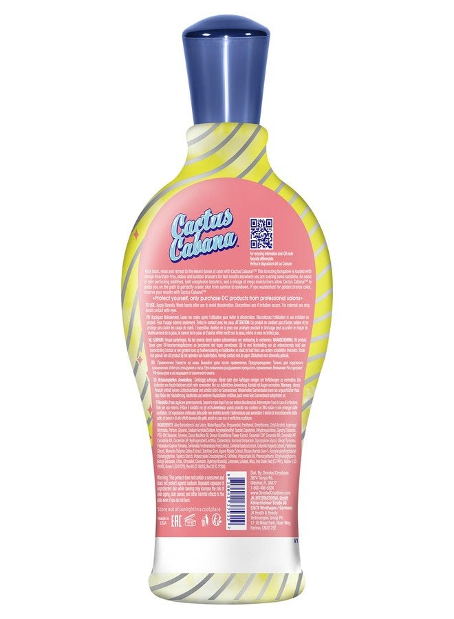 ديفوتيد كريشونز لوشن تسمير البشرة الداكن من ديفوتد كرييشنز، كاكتوس كابانا، غني بماء الصبار والإلكتروليتات، مناسب للاستخدام الداخلي والخارجي، بتركيبة برونزية غنية بـ DHA، سعة 12.25 أونصة. - Image 2